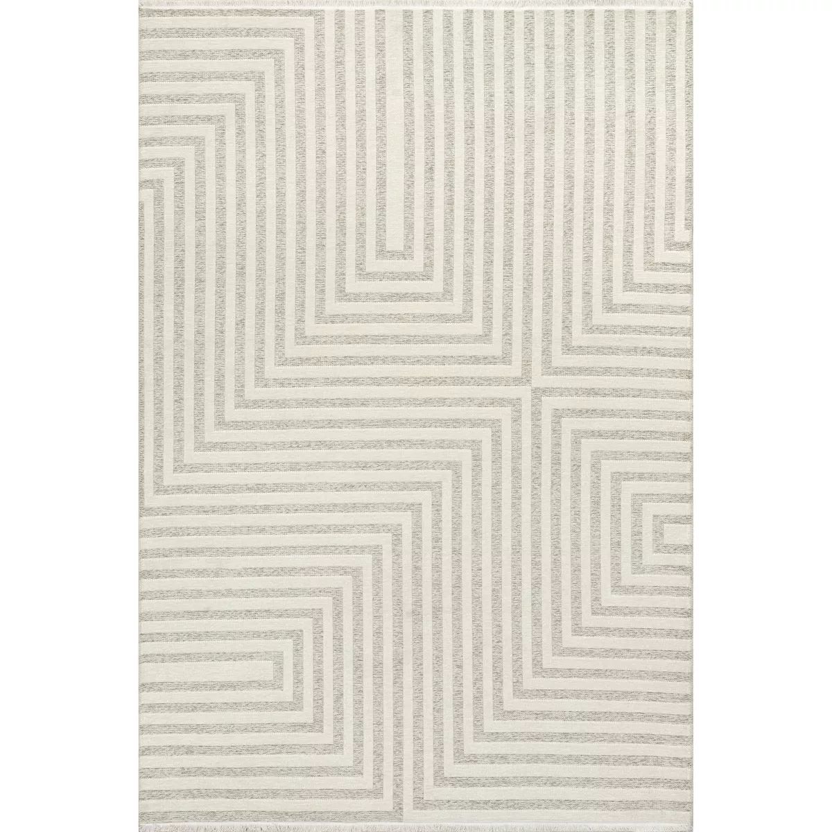 Arvin Olano x RugsUSA - Nicolai Graphic Fringed Reversible Machine Washable Area Rug | Target