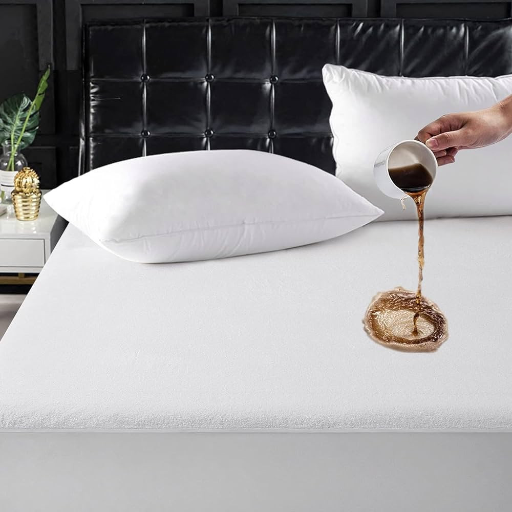 TASTELIFE King Size Mattress Protector - 100% Waterproof Fitted with Deep Pocket Mattress Cover -... | Amazon (US)