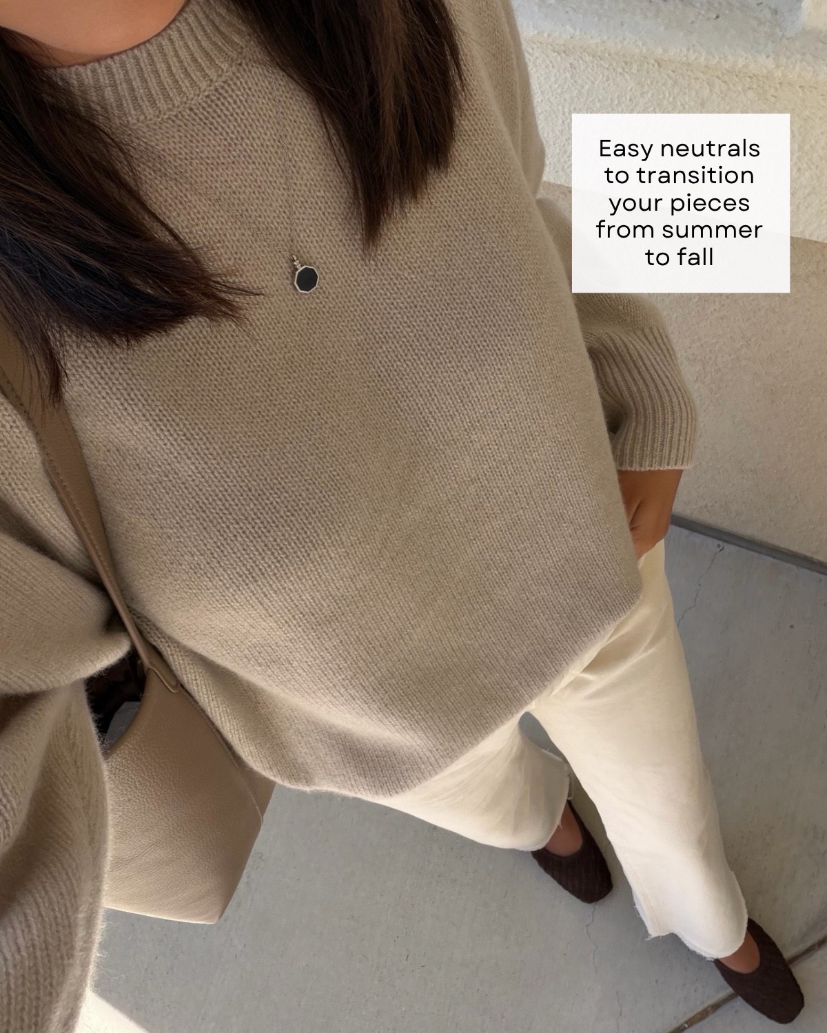 recently worn simple, but polished outfits

Quince cashmere sweater — xs
Madewell PV crop jeans — size 25 
Amazon bucket tote 
Dolce vita flats 
Sophiya jewelry Elena necklace  

end of summer /early fall /warm weather outfits / elevated style / style over 30

#LTKootd #LTKSeasonal