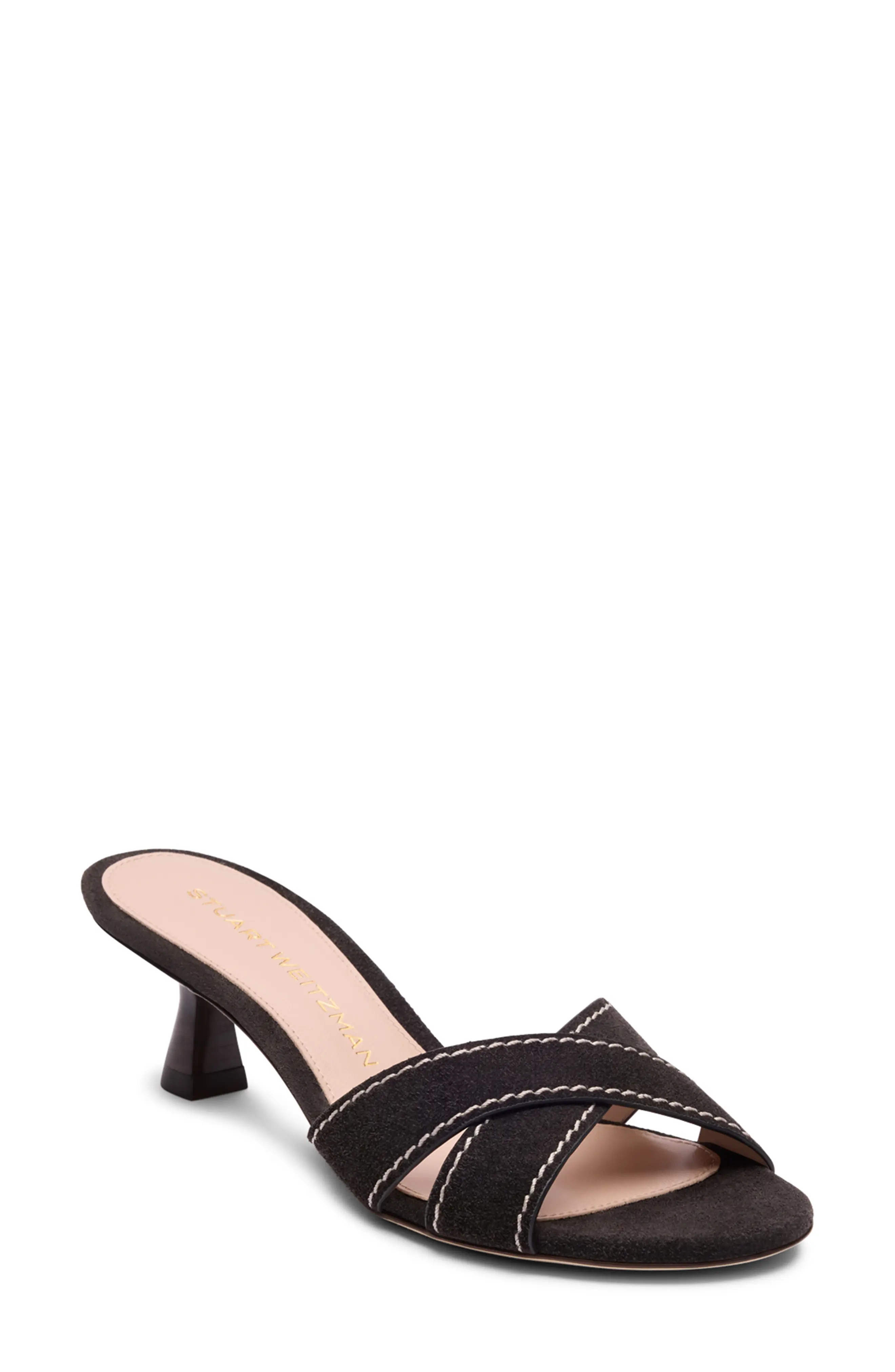 Minimalist Kitten Heel Slide Sandal (Women) | Nordstrom | Nordstrom