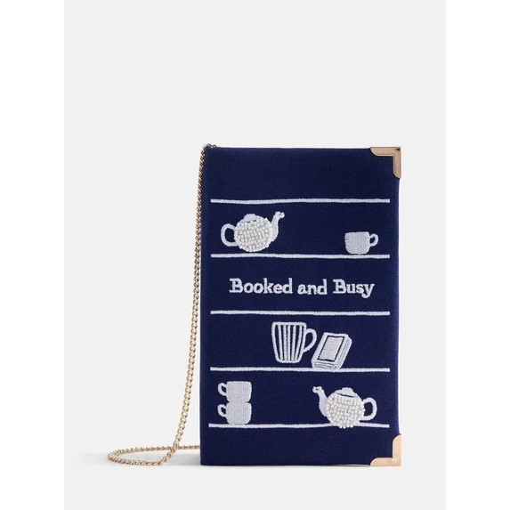 Free Assembly Women's Book Crossbody, Navy | Walmart (US)