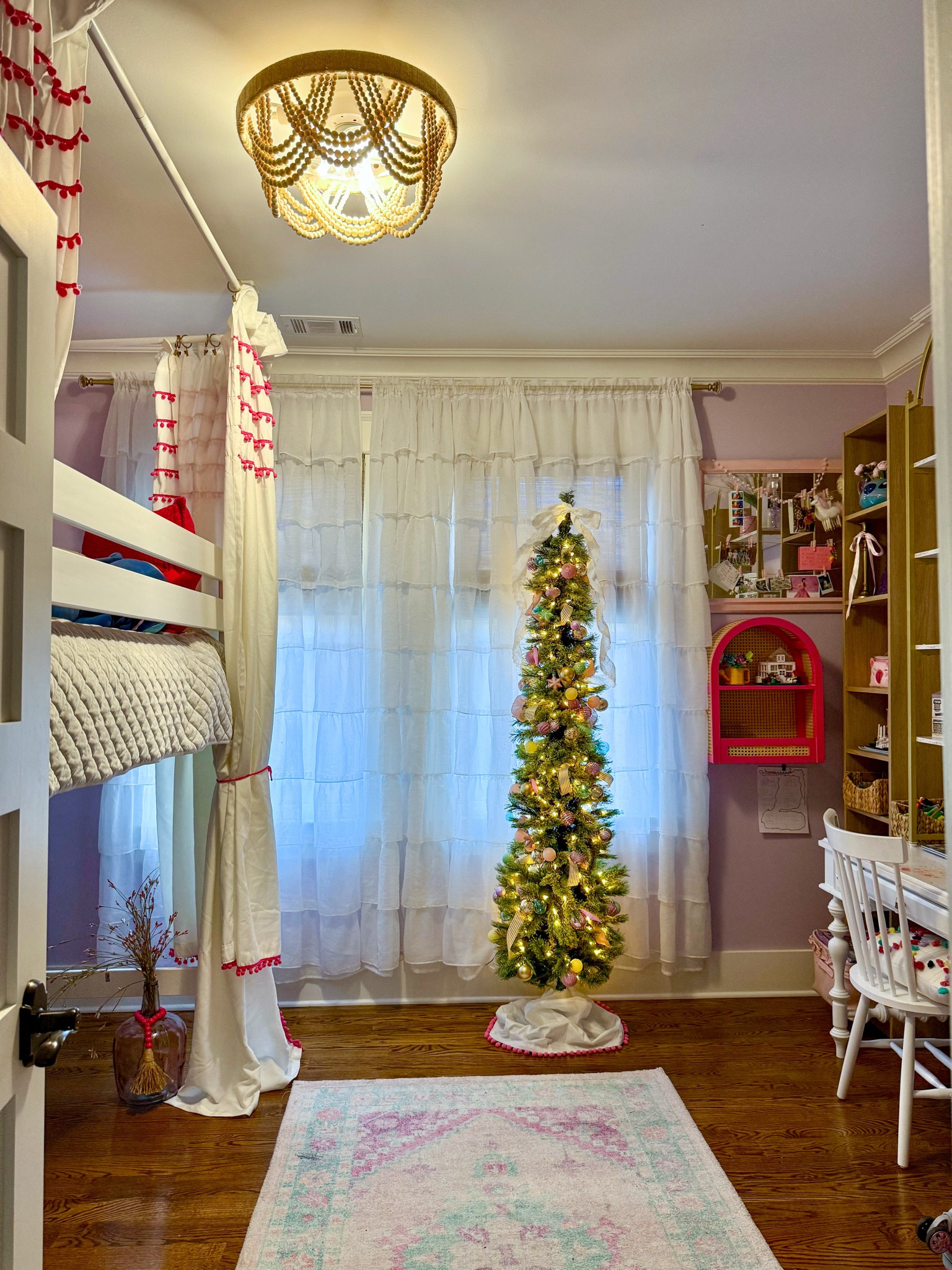 The best pencil tree 🥰😘year after year my favorite! The price is great too! Got these curtains hung around Ellie’s bed using a tension rod system that is legit. No screws or drilling to add these around her bed. 

#LTKCyberWeek #LTKHome #LTKHoliday