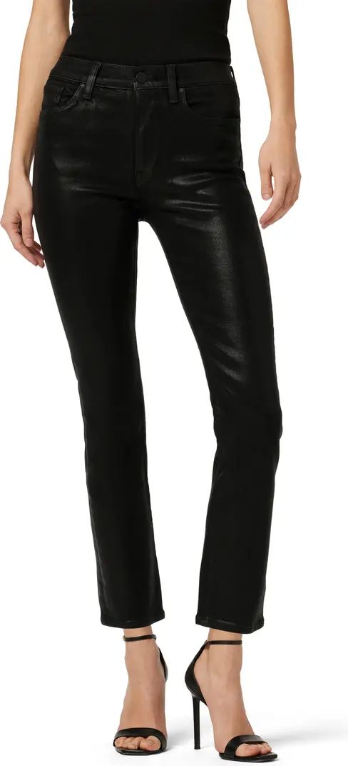 Barbara Coated High Waist Ankle Straight Leg Jeans | Nordstrom