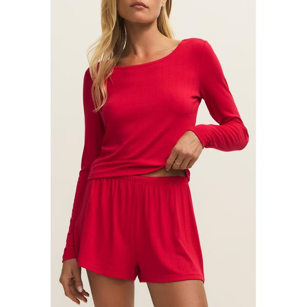 Felt Cute Long Sleeve Rib Top | South Moon Under