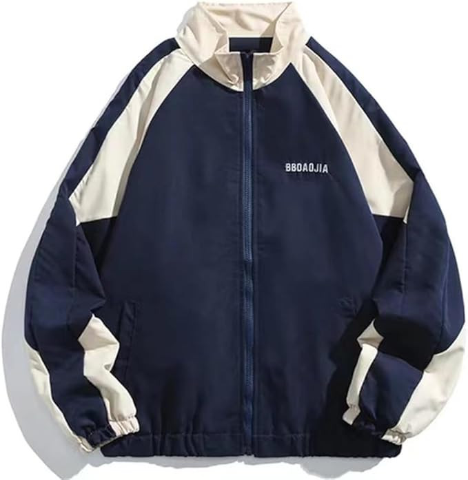 Y2k Jacket Acubi Fashion Y2k Windbreaker Jacket Women Vintage Racing College Jacket Colorblock Ov... | Amazon (US)