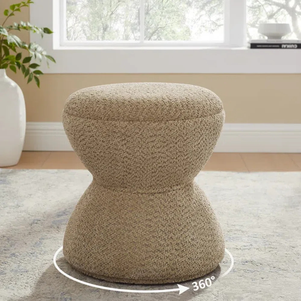 Kadezha Upholstered Swivel Ottoman | Wayfair North America