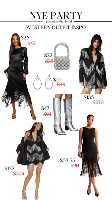 Western New Year’s eve outfit inspo with some silver and metallic flairs 



#LTKstyletip #LTKsalealert #LTKfindsunder100