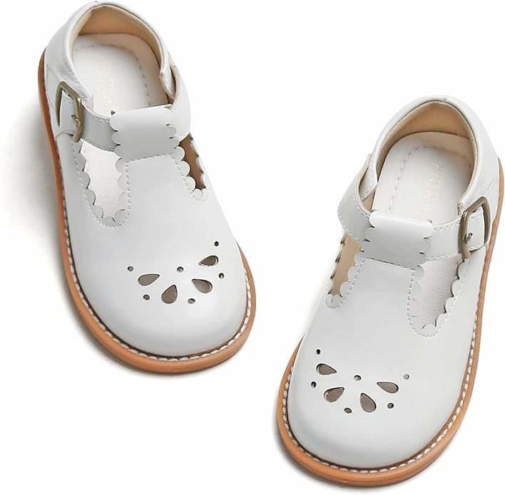 PHIRAMIN Toddler Girl Mary Jane Dress Shoes-Little Girl School Uniform Shoes for Wedding Party | Amazon (US)