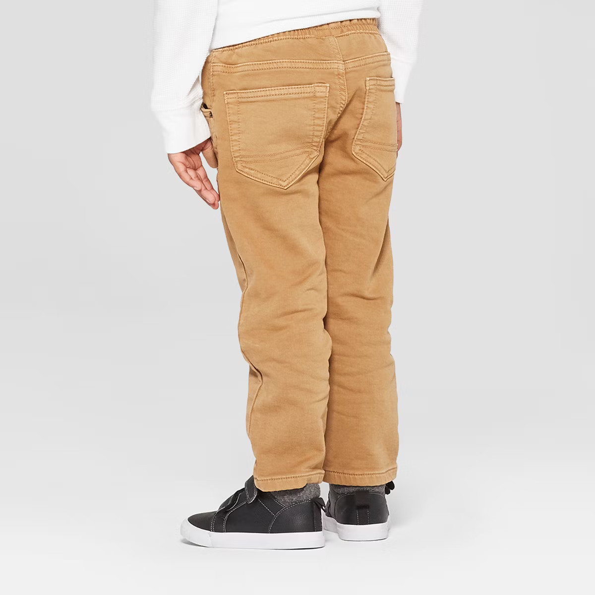 Toddler Boys' Pull-On Straight Fit Jeans - Cat & Jack™ Khaki | Target