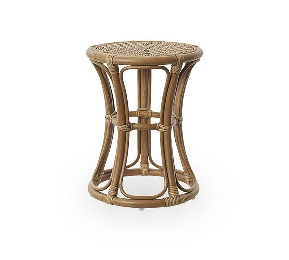 Bella Rattan Stool | Pottery Barn (US)