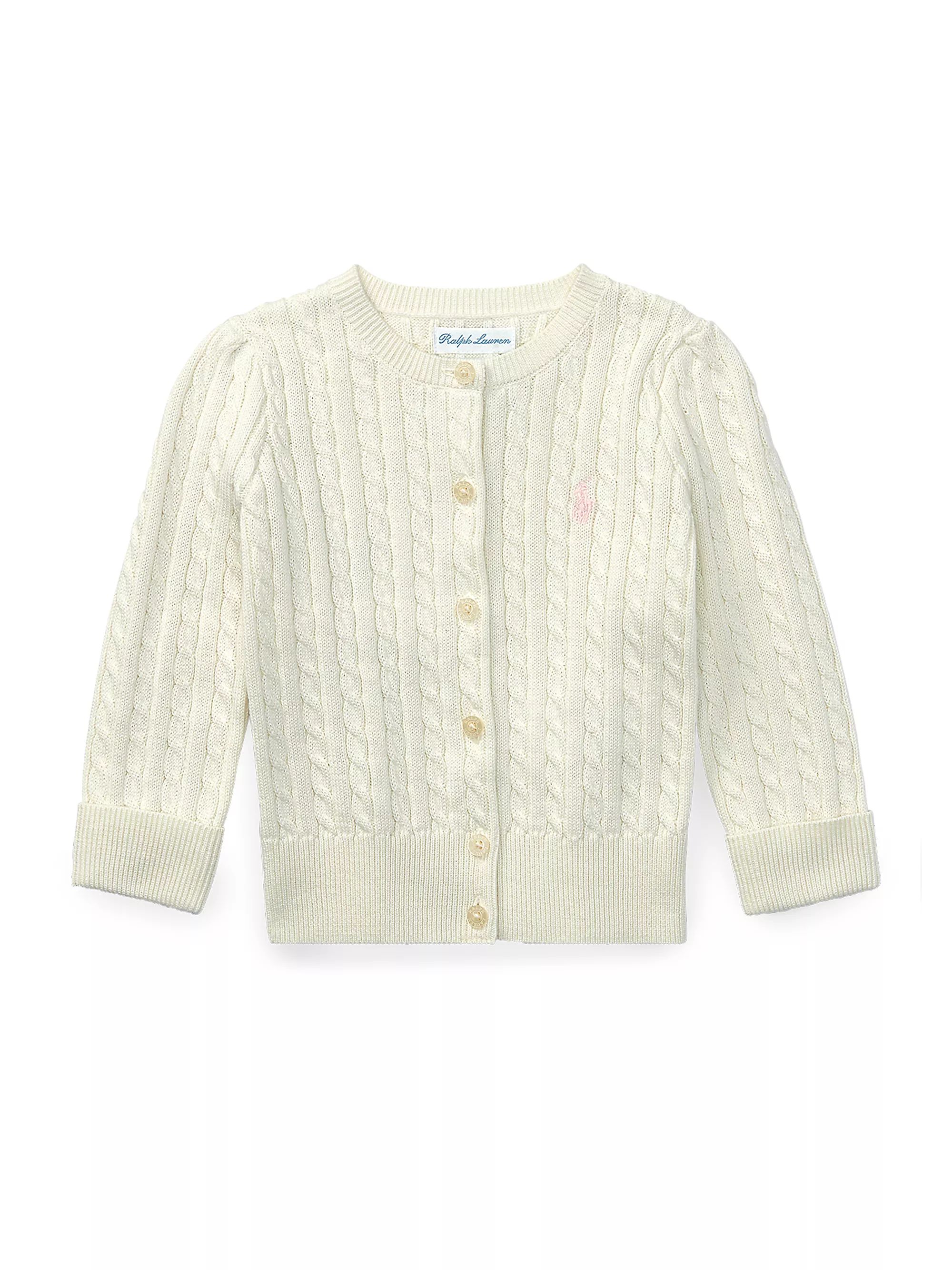 Baby Girl's Cable-Knit Cotton Cardigan | Saks Fifth Avenue