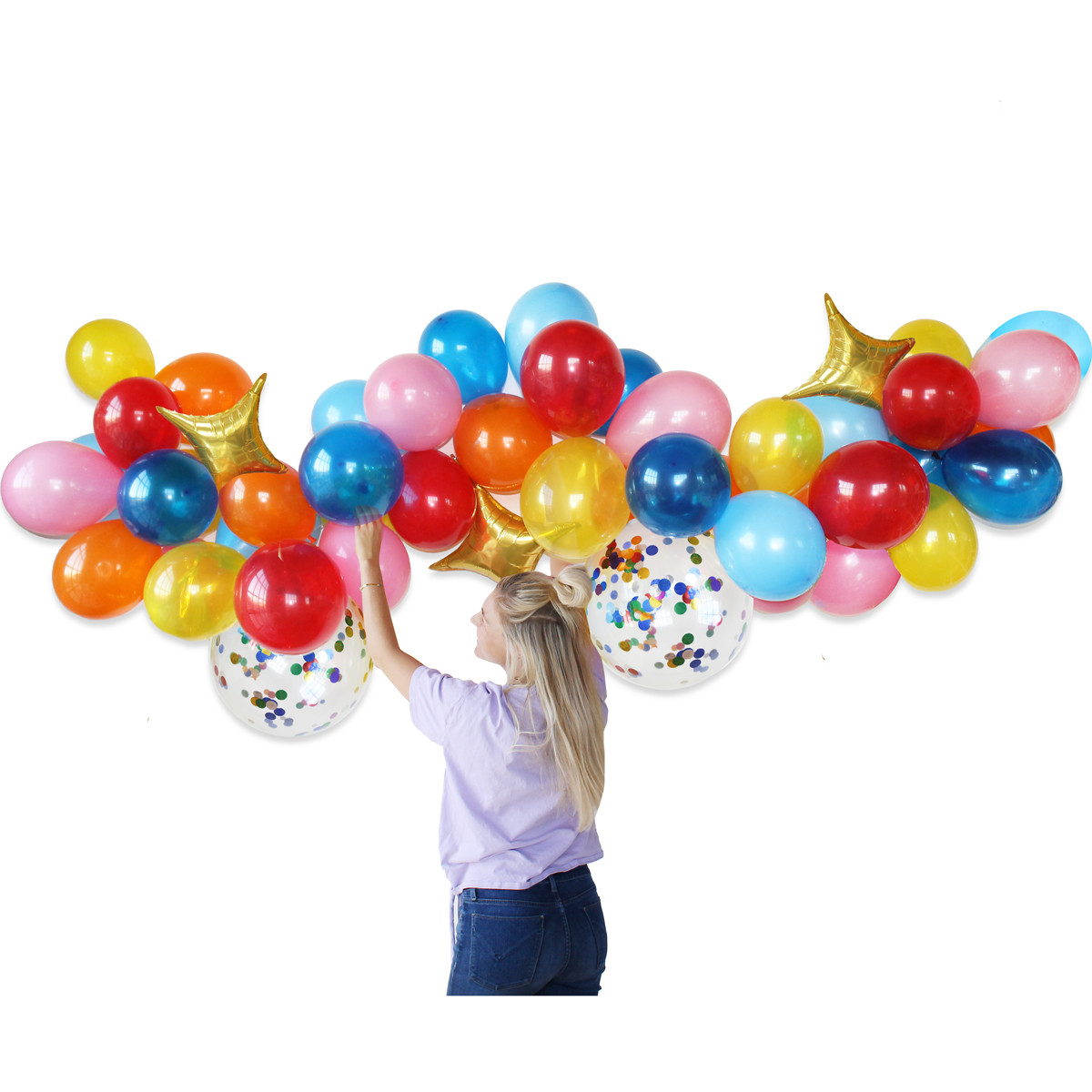 Packed Party Balloon Garland Kit, 6ft | Walmart (US)