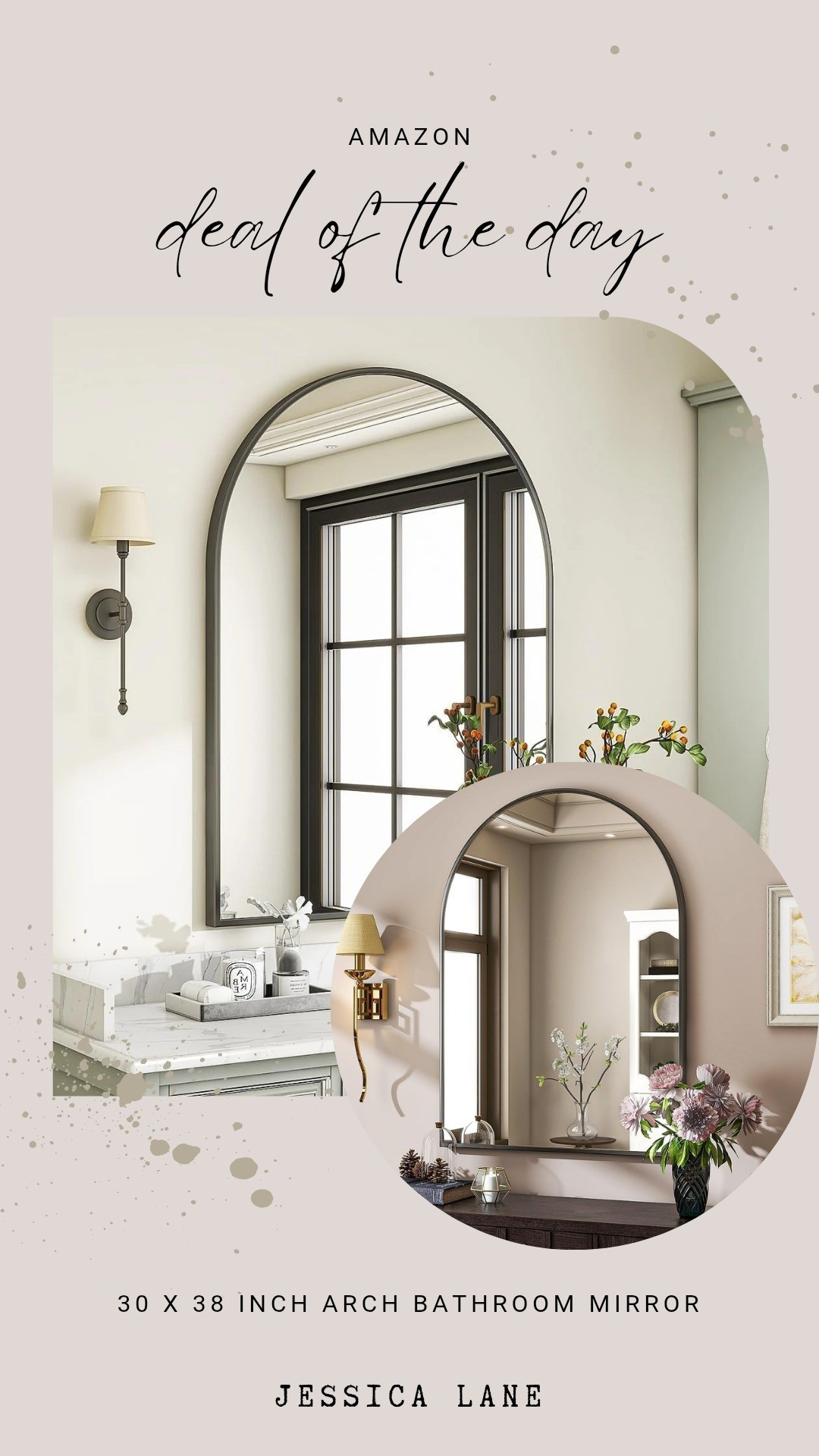 That framed arch mirror that instantly makes any vanity, dresser, or bathroom feel brighter and more put together without taking over the space.#AmazonDecor #HomeFinds

#LTKSaleAlert #LTKHome #LTKBeauty