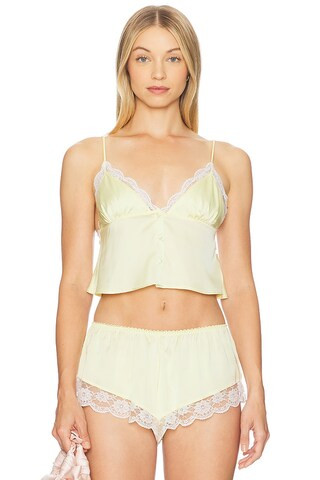 KAT THE LABEL Arabella Camisole in Limoncello from Revolve.com | Revolve Clothing (Global)