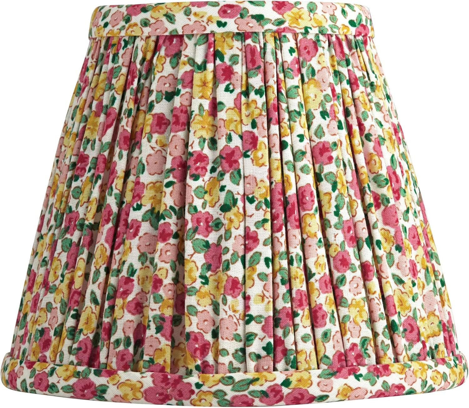 Nelle 3 1/2" Top x 6" Bottom x 5" High x 5" Slant Print Lamp Shade Replacement Small Red Yellow E... | Amazon (US)