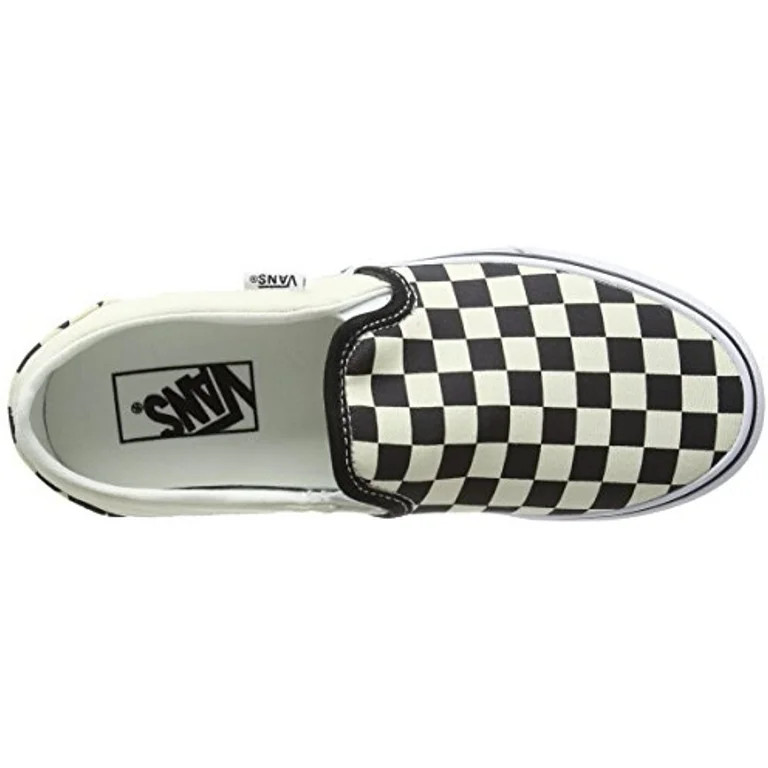 Vans Womens Asher Slip On Canvas Skateboarding Shoes - Walmart.com | Walmart (US)