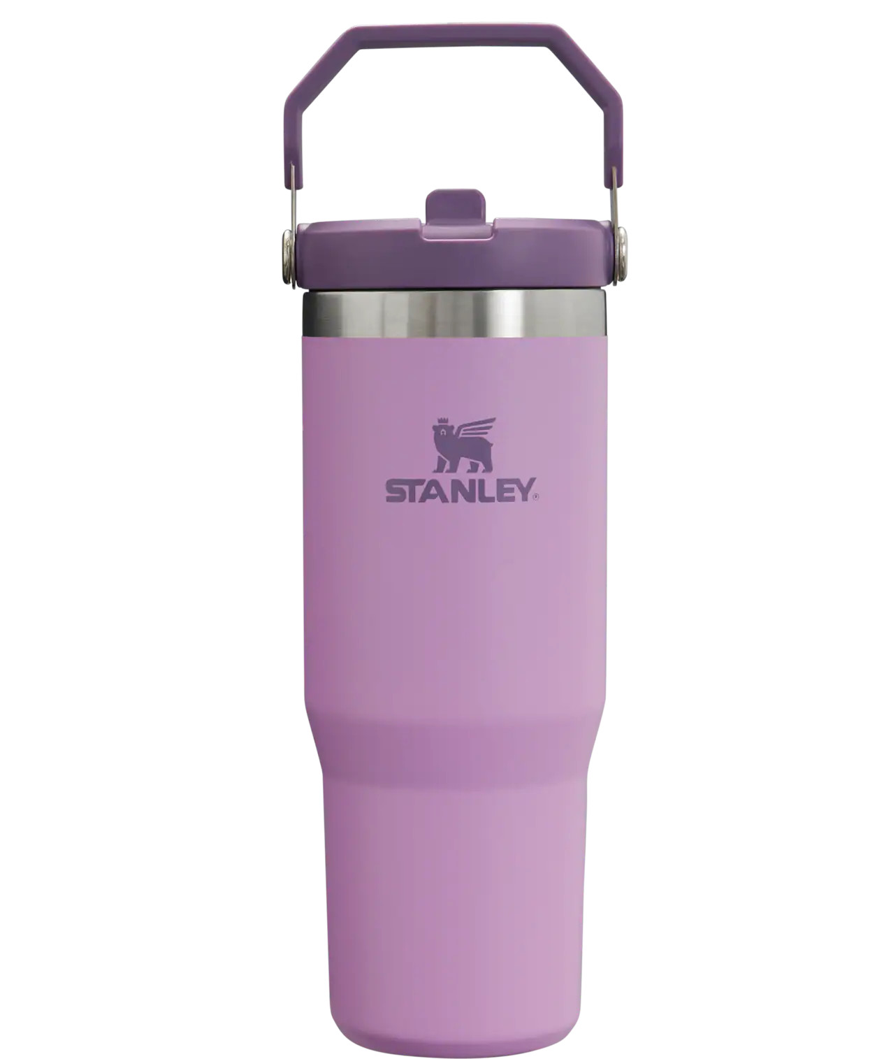 Stanley Iceflow Flip Straw Tumbler 30 -fl oz Stainless steel Insulated Water bottle - Lilac in Purple | 10-09993-411 | Lowe's