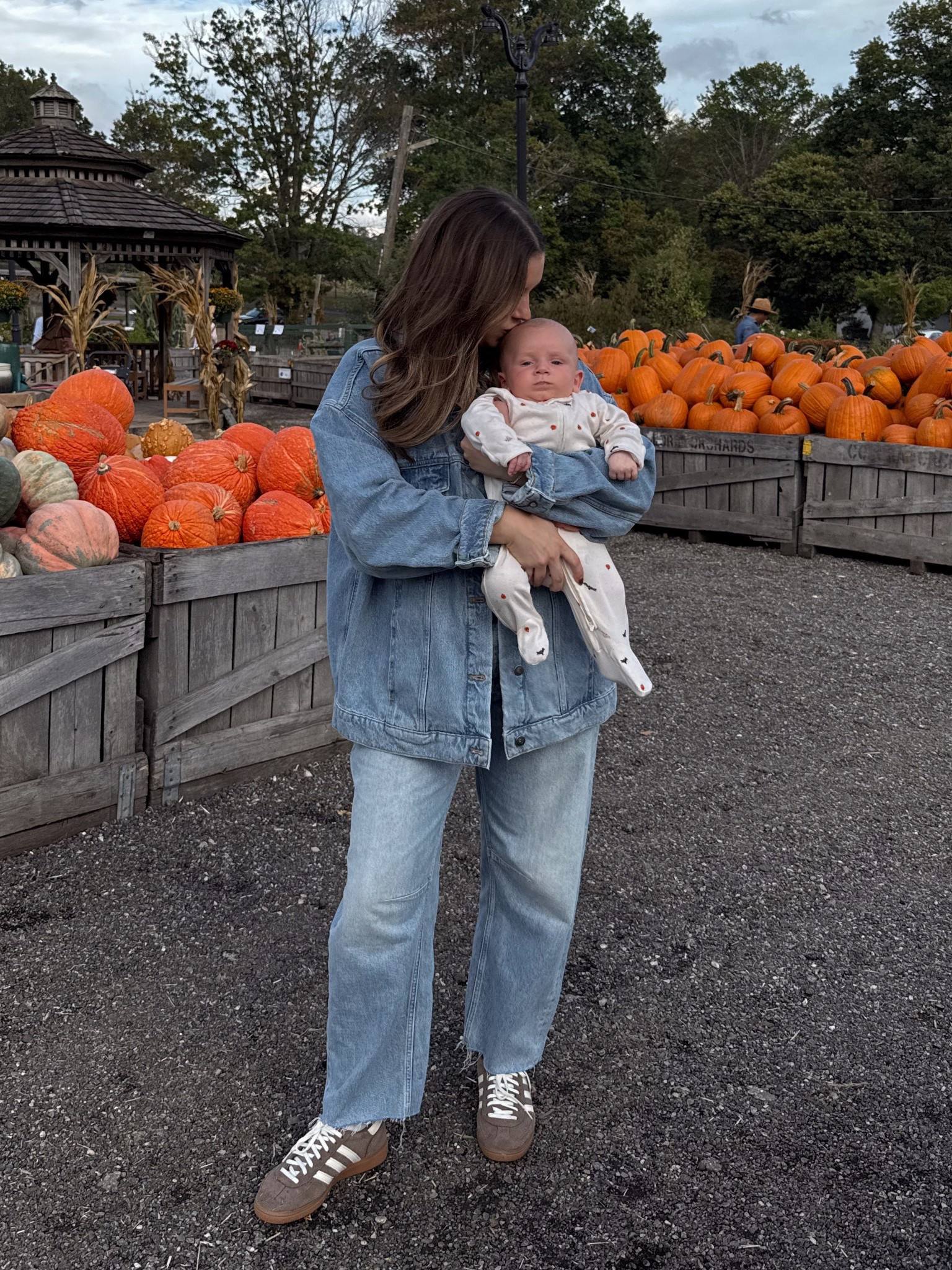 Wearing a large in the jacket, size 29 in the jeans! go down one size 