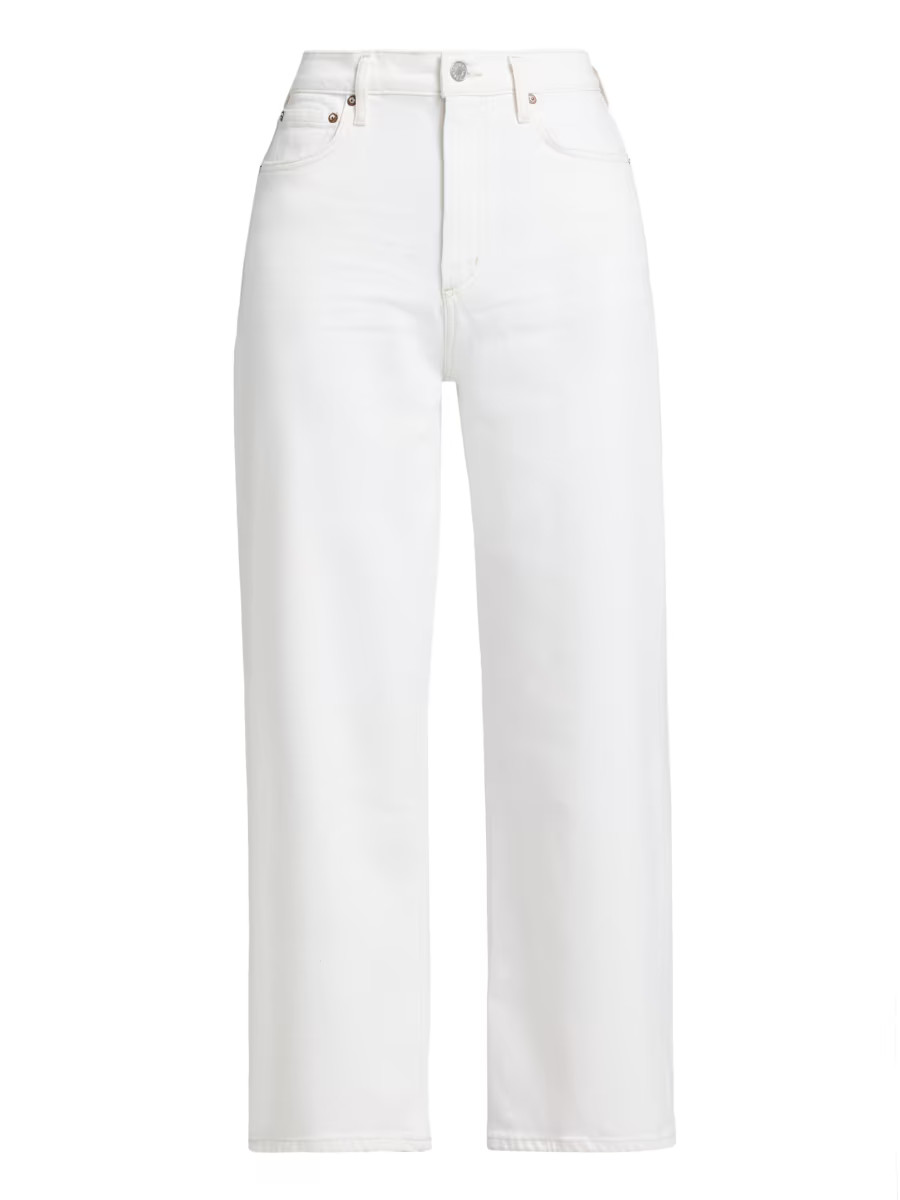 Agolde Ren High-Rise Wide-Leg Jeans | Saks Fifth Avenue | Saks Fifth Avenue
