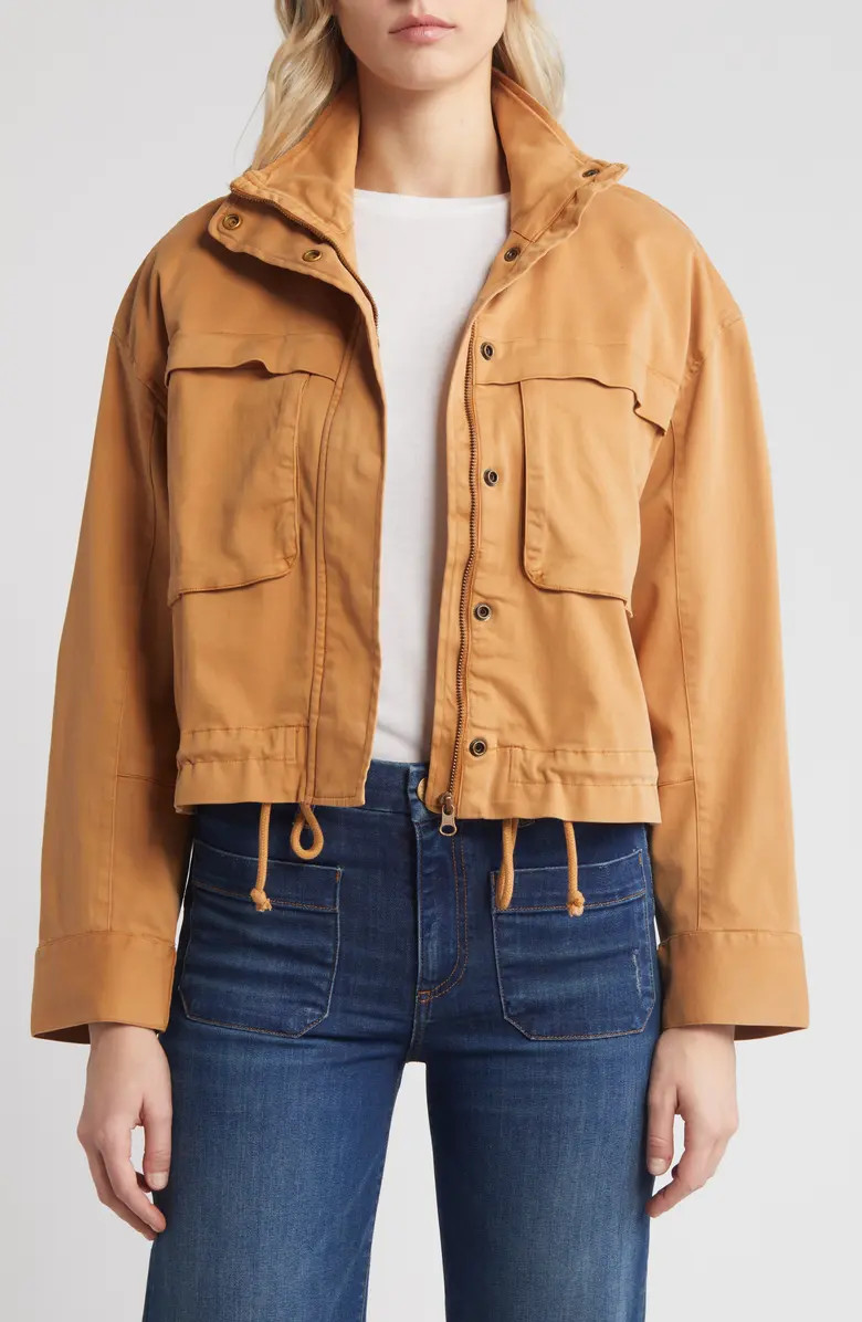 Caslon® Crop Utility Jacket | Nordstrom | Nordstrom
