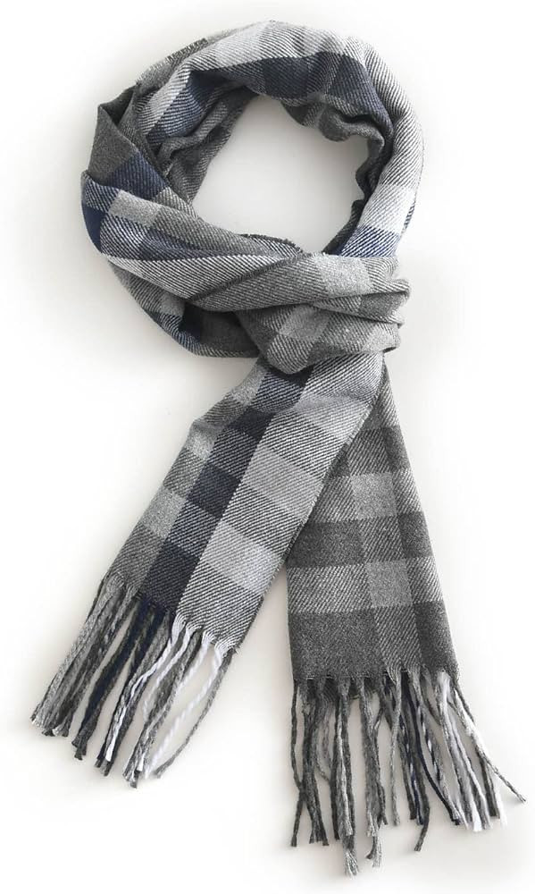 vimate Plaid Scarf for Men Women,Super Soft Classic Tartan Checkered Neck Scarves | Amazon (US)