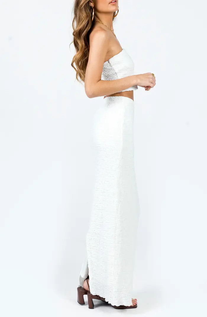 Princess Polly Martha Strapless Crop Top & Skirt Set | Nordstrom | Nordstrom