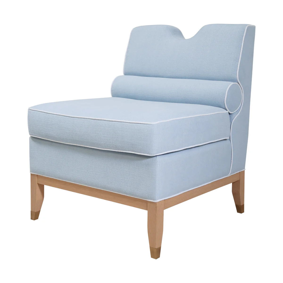 Herring Accent Chair | Modern Light Blue Slipper Chair | Scout Design Studio