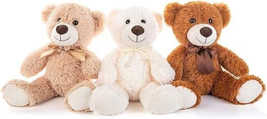 MorisMos 3 Packs Teddy Bear Stuffed Animals Plush - 13.5 Inches Height Cute Plush Toys in 3 Color... | Amazon (US)
