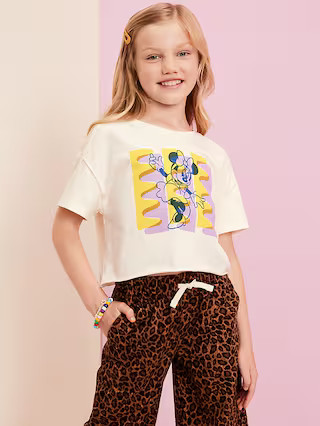 Old Navy x Disney© Cropped Graphic Raw-Edge T-Shirt for Girls | Old Navy (US)