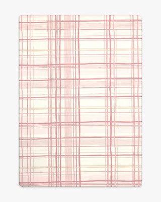 Storytime Plaid Rose Pink Play Mat | Ruggable