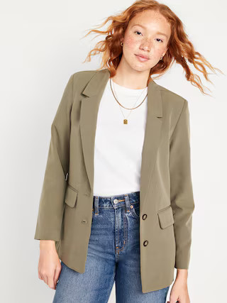 Taylor Relaxed Suit Blazer for Women | Old Navy (US)