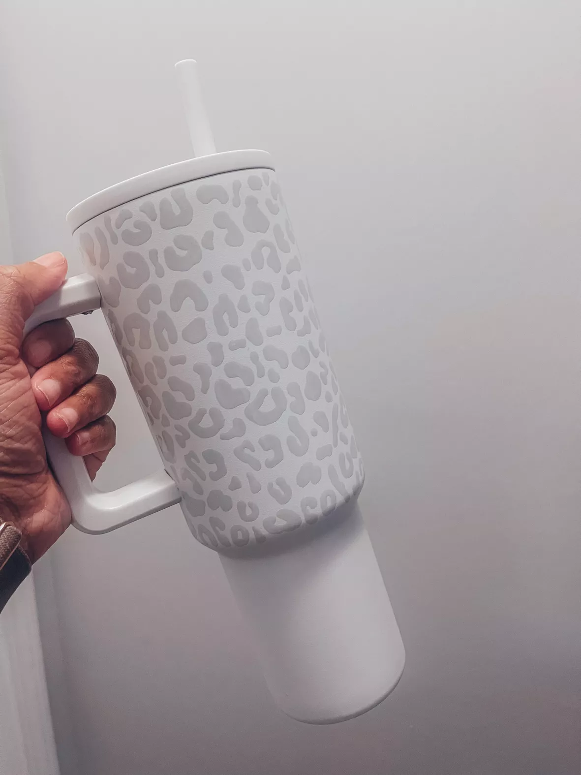 simple modern leopard tumbler with handle｜TikTok Search