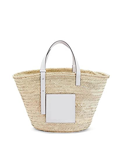 LIANYG Woman's Straw Bag Beach Bag Straw Bags Women Summer Handbag Travel Palm Basket Tote Carrycot (Color : Big white, Size : Natural) | Amazon (UK)