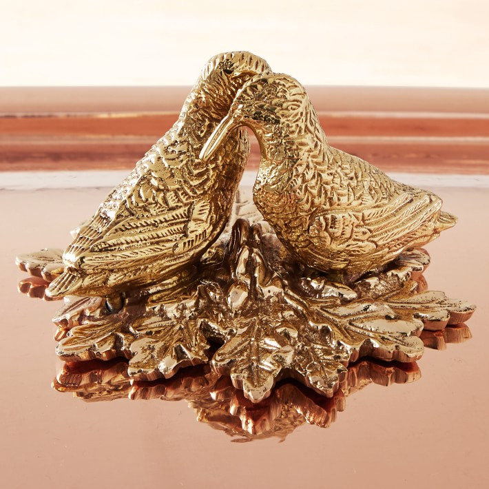 Ruffoni Historia Hammered Copper Rectangle Roasting Pan with Lovebirds Knob | Williams Sonoma | Williams-Sonoma