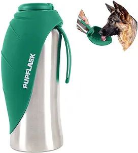 PupFlask Large Dog Water Bottle | 27 or 40 OZ Stainless Steel | Convenient Water Dispenser | Pupp... | Amazon (US)