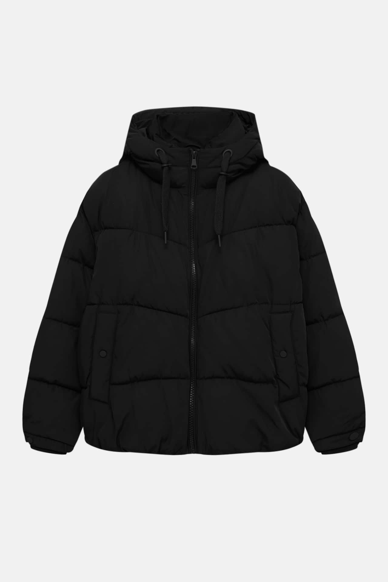 Hooded puffer jacket | PULL and BEAR UK
