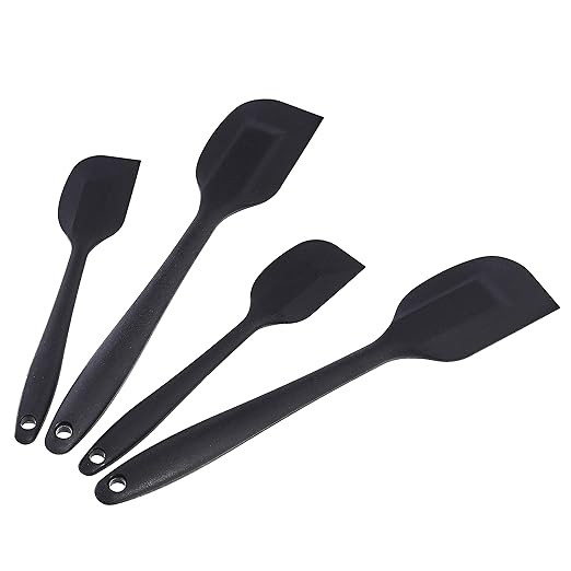 Amazon Basics Non-Stick Heat Resistant Rectangular Silicone Spatula Set, 2 Small & 2 Large Spatul... | Amazon (US)
