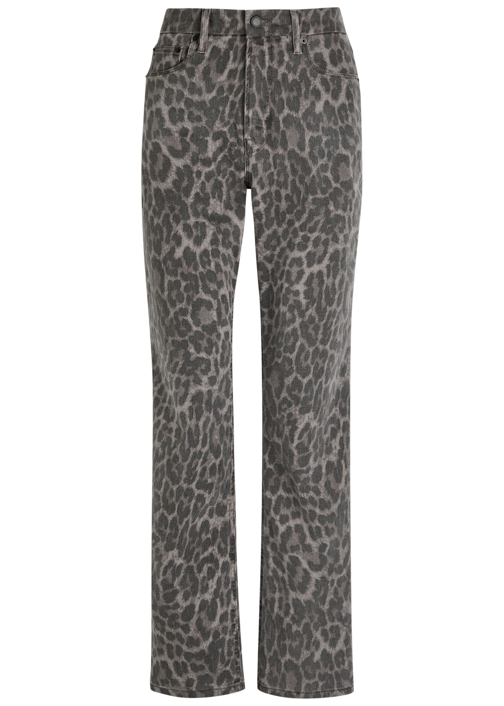 Good Icon leopard straight-leg jeans | Harvey Nichols