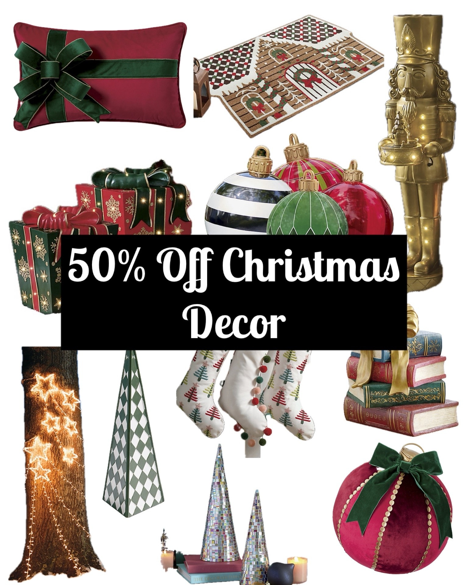 50% Off Christmas Decor Sale 

#LTKSeasonal #LTKHoliday #LTKHome