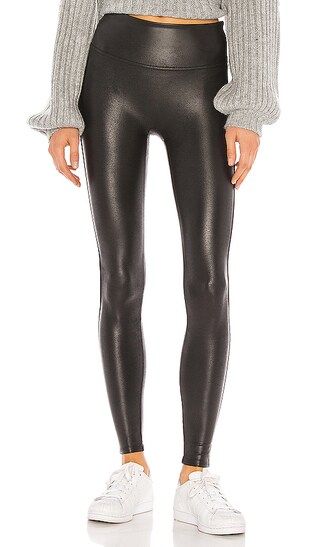 SPANX Petite Faux Leather Legging in Black from Revolve.com | Revolve Clothing (Global)