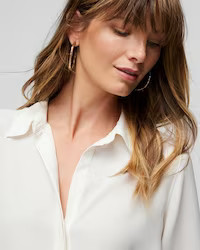 Long-Sleeve Soft Shirt | White House Black Market