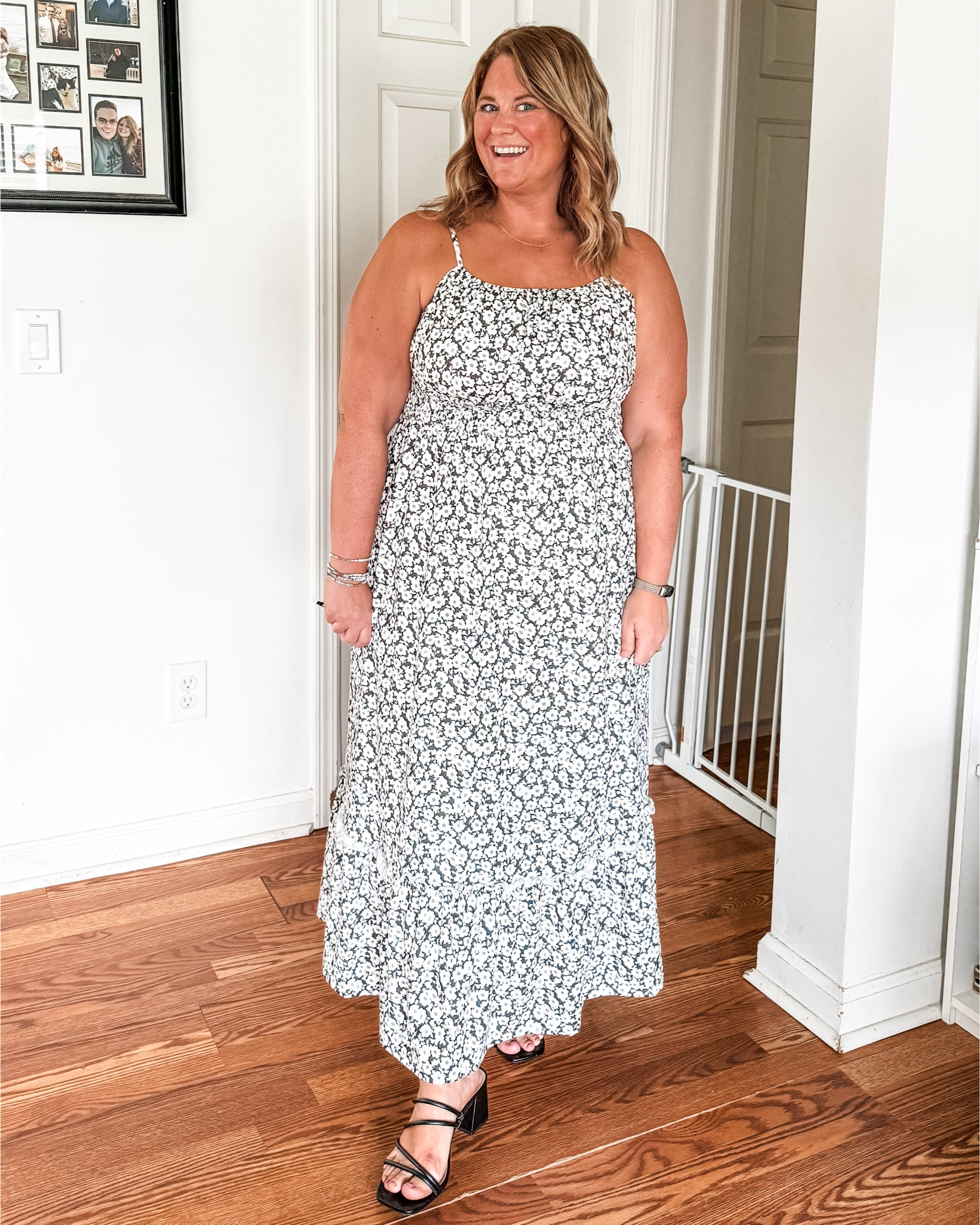 A black & white floral dress is always a cute option!  This one is from Amazon and the quality is so good!  Wearing a large.  

#LTKMidsize #LTKFindsUnder50 #LTKWedding