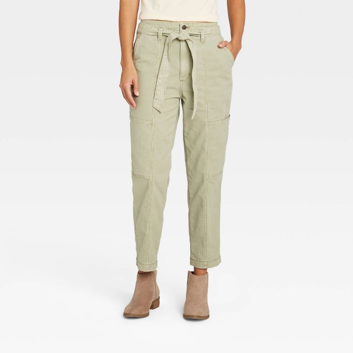 Women's High-Rise Tapered Cropped Pants - Universal Thread™ | Target