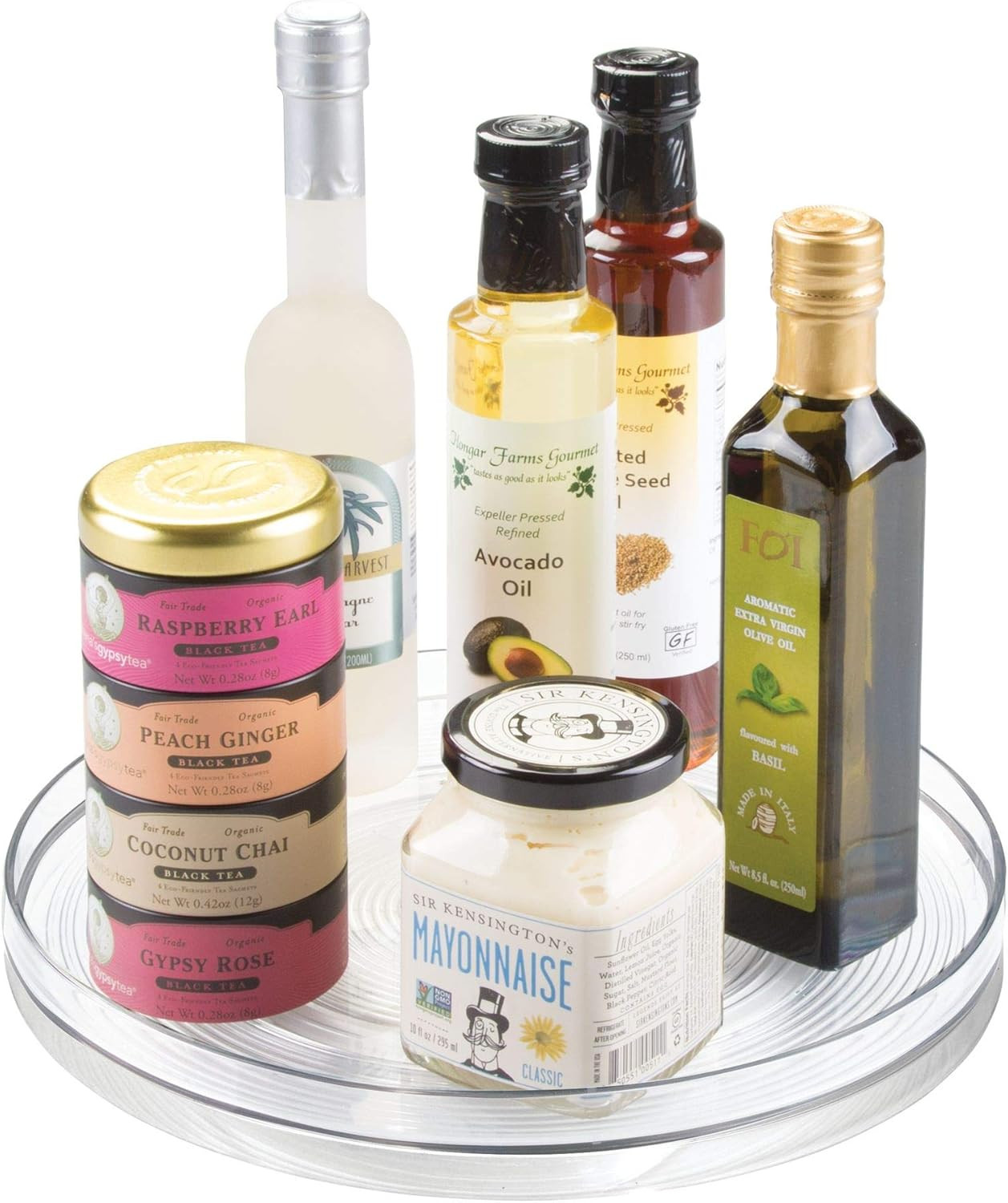 iDesign 54030M2 Linus Turntable Kitchen, Pantry or Countertop Organization, 11" Inch, Clear, 2 Co... | Amazon (US)