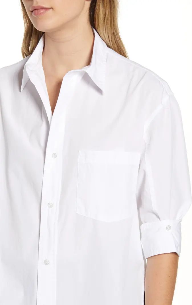 Kayla White Cotton Shirt | Nordstrom