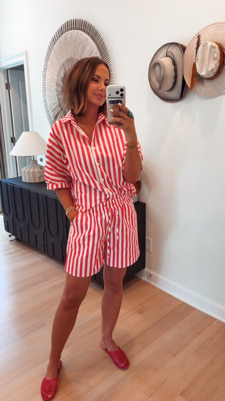 amazon striped shorts set ♥️

#LTKootd #LTKSaleAlert #LTKBeauty