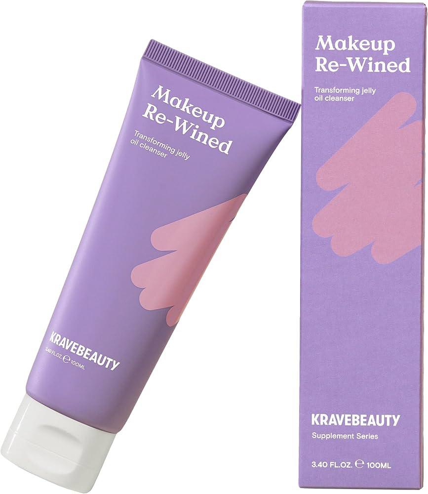 KraveBeauty Makeup Re-Wined - Transforming Jelly Oil Cleanser for Effortless Removal of Makeup an... | Amazon (US)
