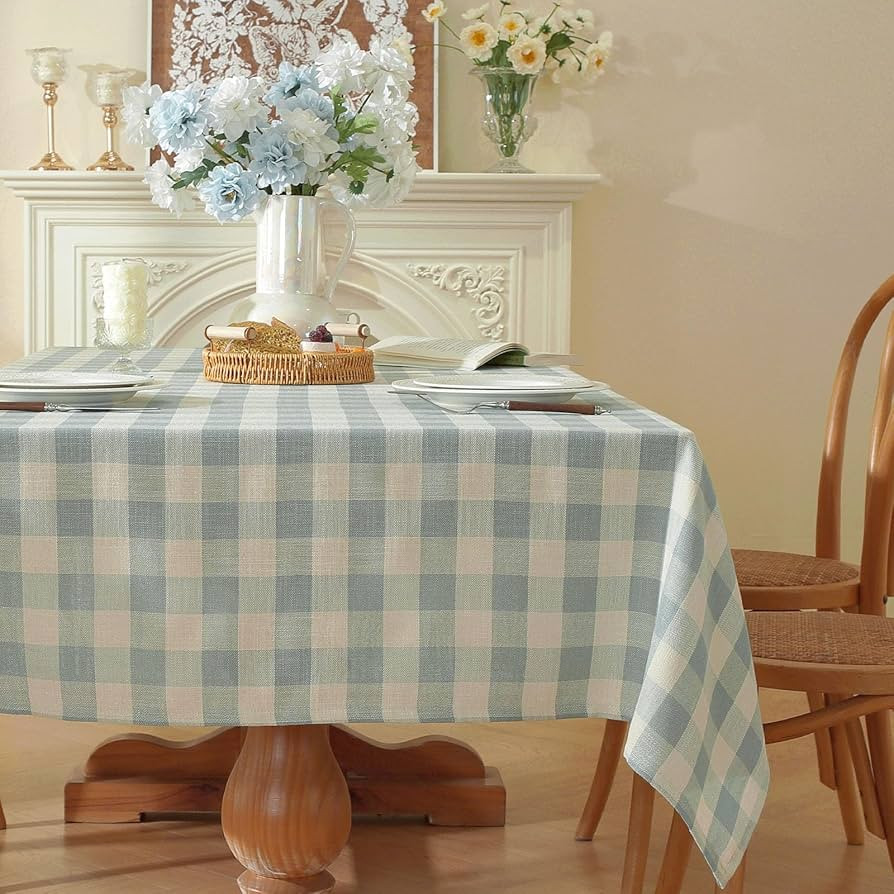 Gingham Tablecloth Rectangle Table Cloth Heavy Duty Cotton Checkered Table Cover Buffalo Plaid Ta... | Amazon (US)