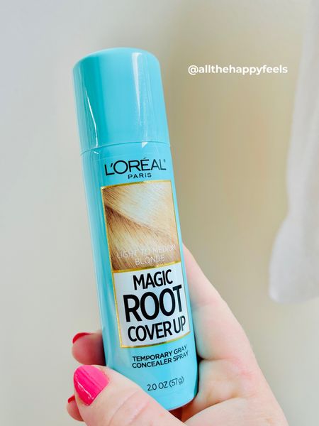 Blonde root cover up, Root Magic, root cover, root spray, hair, hair products, gray cover, allthehappyfeels

#LTKbeauty #LTKsalealert #LTKFind