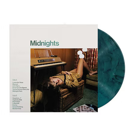 Taylor Swift-Midnights [Jade Green Edition (Explicit) Lp Vinyl Records, One Size, Multiple Colors | JCPenney